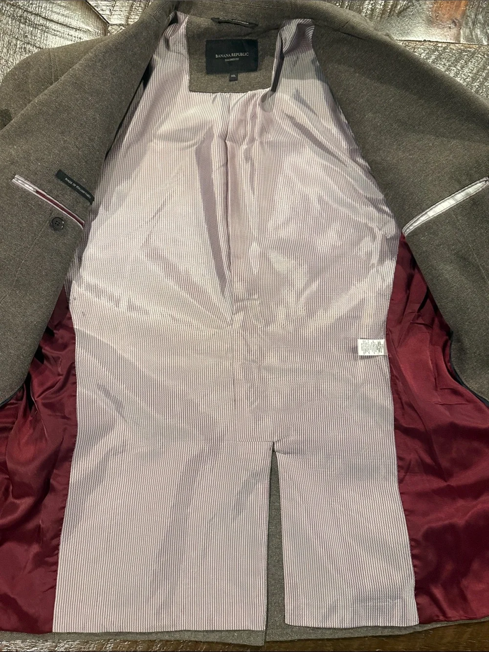 Banana Republic Men's Brown Blazer with Contrast Elbow Patches